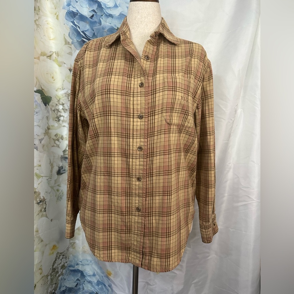 Lauren Ralph Lauren Plaid Button Down Shirt